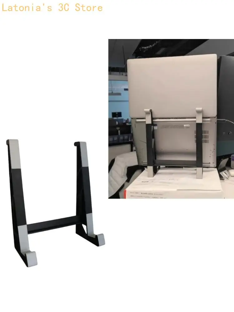 Adjustable Laptop Stand Providing Enhances Ergonomics Double Position for Side Vertical Use NonSlip Base Ensures Safety X3UB