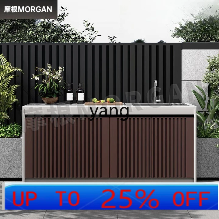 

LTT villa garden outdoor sink all aluminum alloy locker