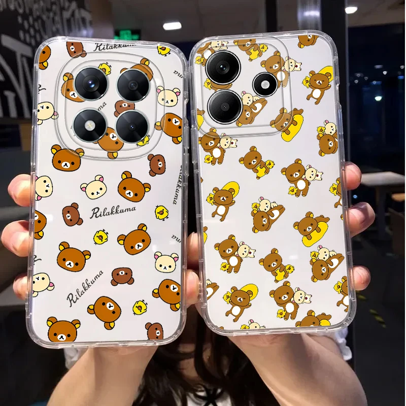 เคสหมีน่ารักสำหรับเสี่ยวมี่ โพโค X3 เอ็นเอฟซี X3 โปรเคสโทรศัพท์แบบนุ่ม