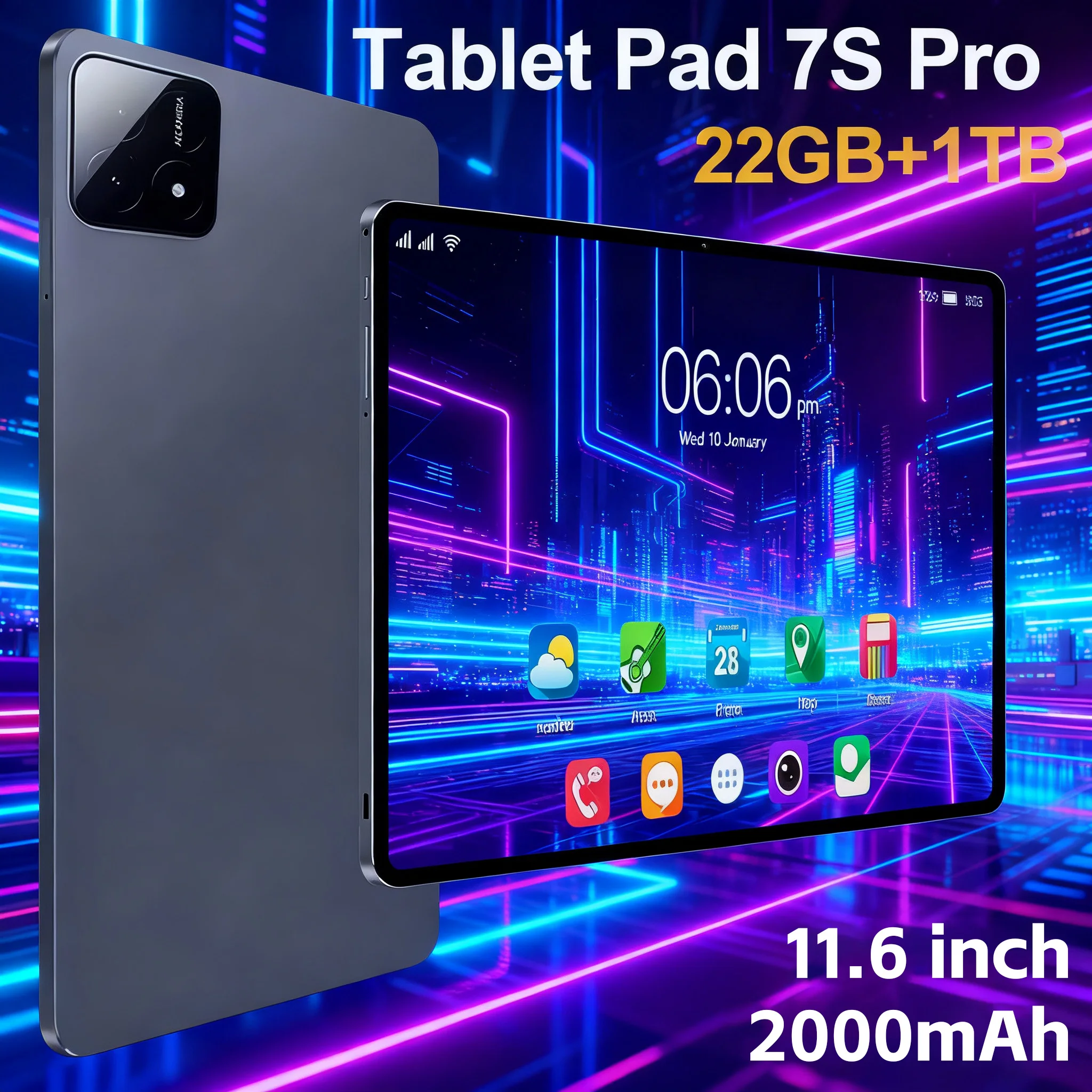 yZ[zV^IWiAndroid 14 2025 Pad 7Ultra 22TB+2TB O[o Snapdragon 8gen2 5G WiFi 20000mAh fASIM GPS HD 4K ^ubgPC
