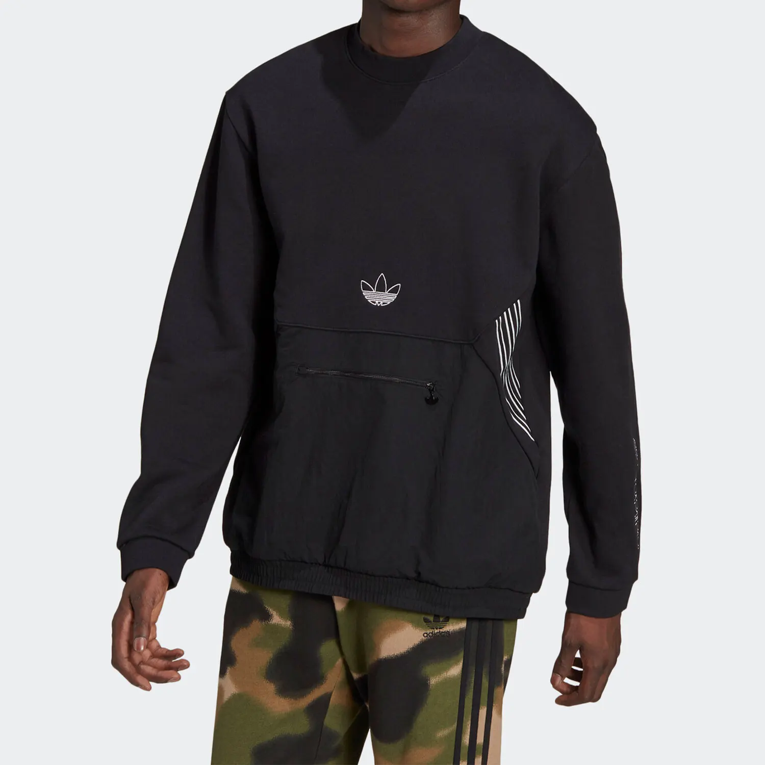 

Adidas Genuine Three Stripes Seasonal New Men's Sports Pullover Hoodie GN2464