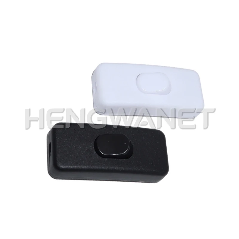 ON/OFF Inline Switch Black Inline Table Lamp Desk Light Cord Cable Switch 110-250V