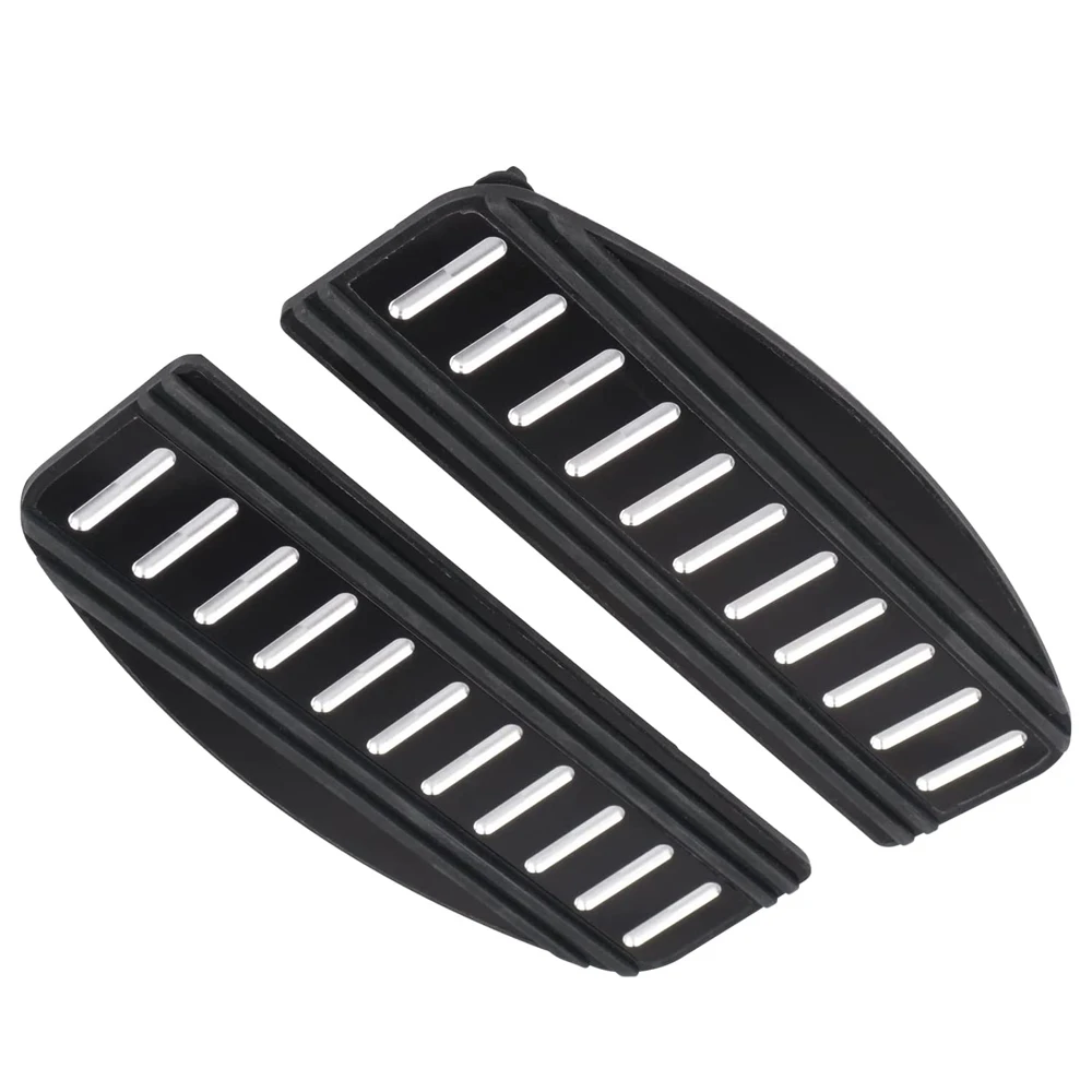 2PCS Front Rider Insert Footboard Rubber Pads Black Fit for Harley Electra Glide Ultra Classic/for Harley Road Glide EFI FLTRI