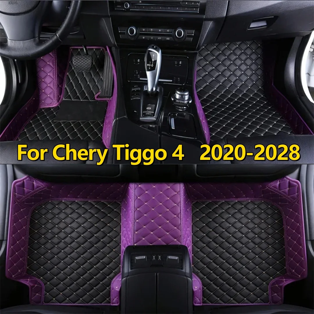 Car Floor Mats Fit For Chery Tiggo 4 2020 2021 2022 2023 2024 2025 2026 2027 2028 Front Rear Row Full Set Car Floor Mats
