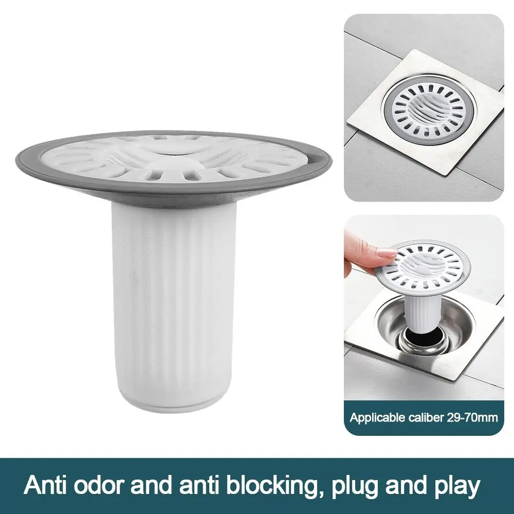 New Creative Floor Drain Filter Cover Kitchen Sink Anti Odor Proof Floor Strainer Plug Bathroom Shower Sewer Floor Drain Core