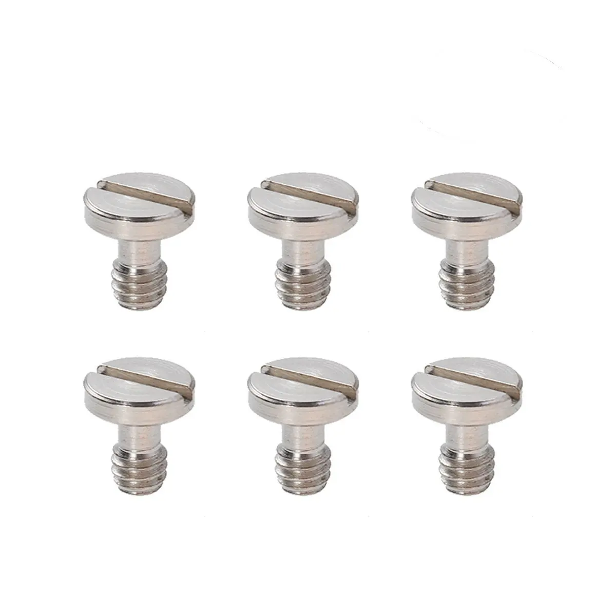 6Pcs High Strength Stainless Steel Screws for Camera Tripod Monopod Telescope Ball Head Quick Release Plate Arca Swiss