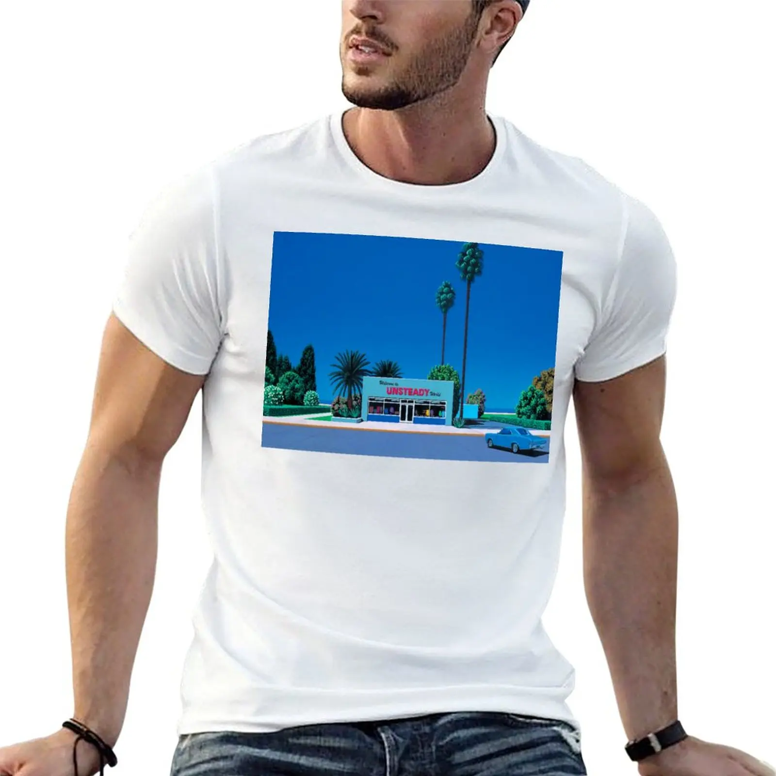 nagai 100% t cotton shirt man T-Shirt shirts hiroshi t graphic