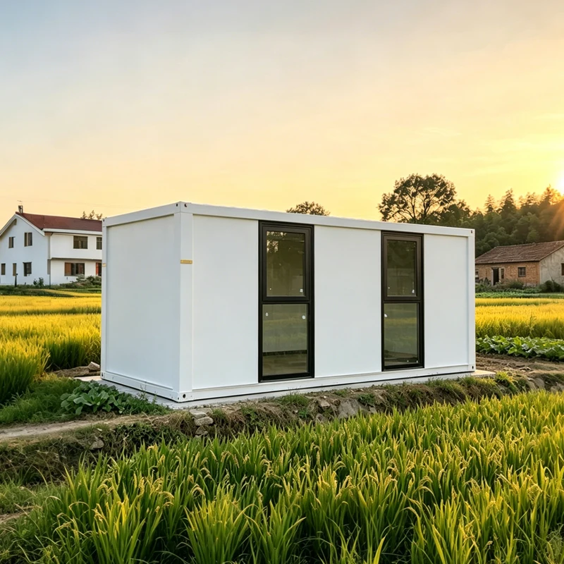 Ready Assemble Demountable Office Building Container House Premium Z Fold High Density Sandwich Panel Material Flat Pack