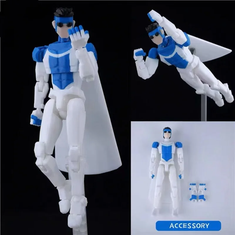 3D Printed Dummy 13 Invincible Boy Titan Model Multi-jointed Movable Action Figure Desktop Ornament Animation Model For Kids Fan image 3
