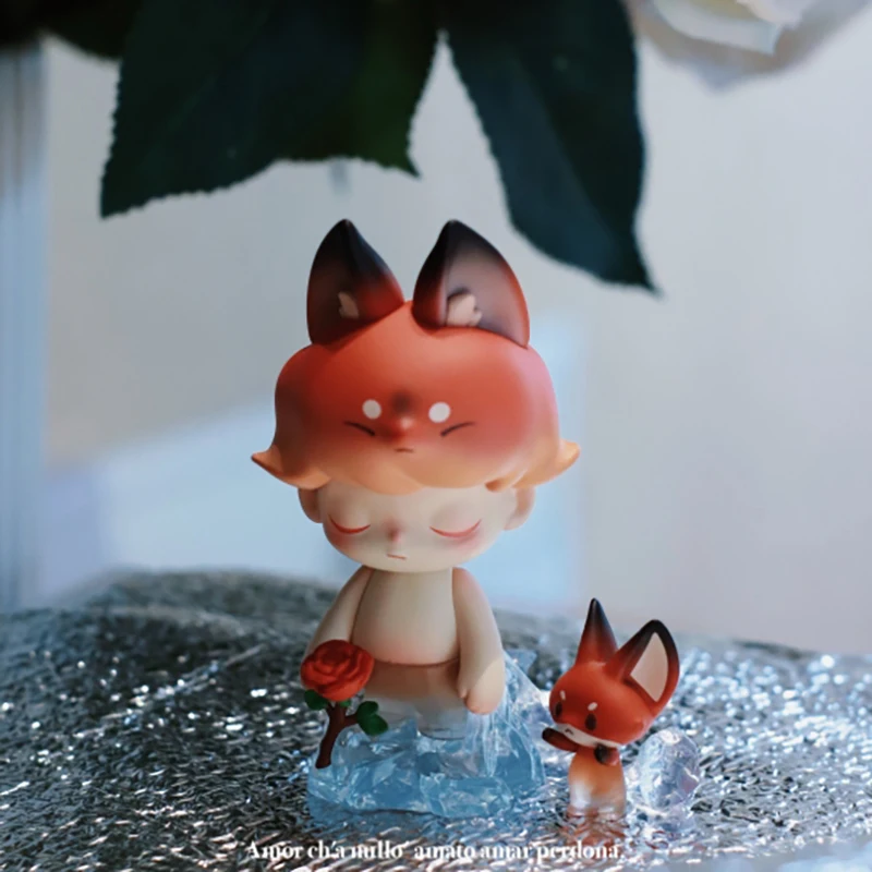 

DIMOO Glacier Elevator Action Figure Kawaii Ornaments Figurines Home Decor Desktop Model Dolls Gilrs Gift Model Toys