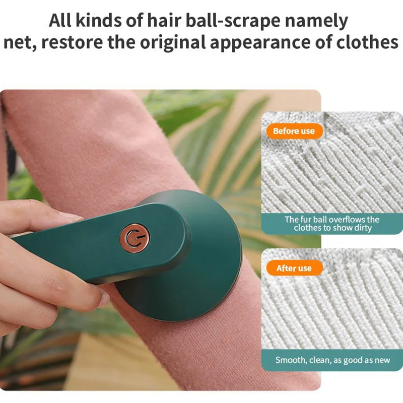 Detachable Cleaning Electric Lint Remover Portable USB Charging Clothes Fuzz Pellet Sweater Fabric Hair Ball Trimmer