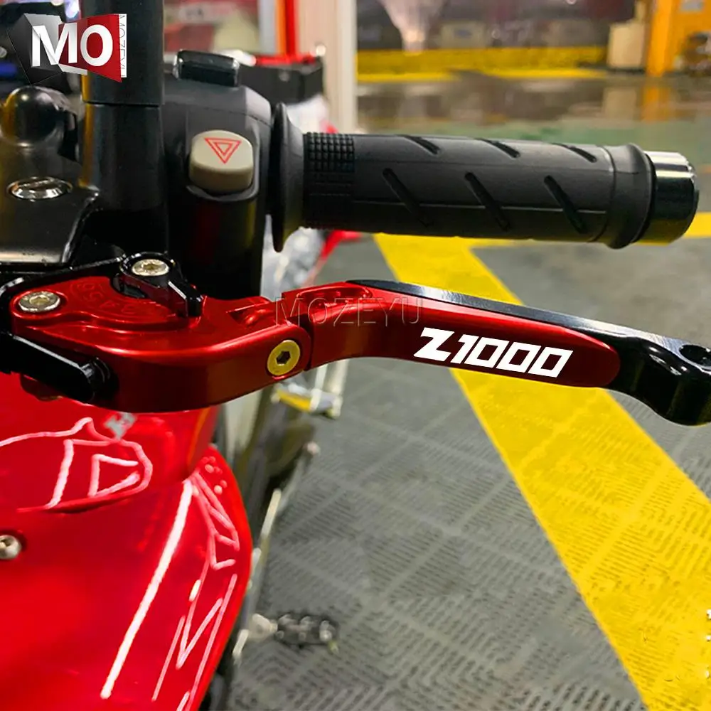 دراجة نارية لكاواساكي z1000 Z1000 2007 2008 2009 2010 2011 2012 2013 2014 2015 2016 قابل للتعديل دواسة فرامل عتلات مقود #6