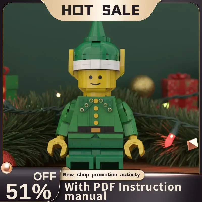 

New 792Pcs Popular Christmas Series Elf Character Mega Figures Bricks Model Blocks Diy Creative Ideas Bricks Toys Birthday Gifts