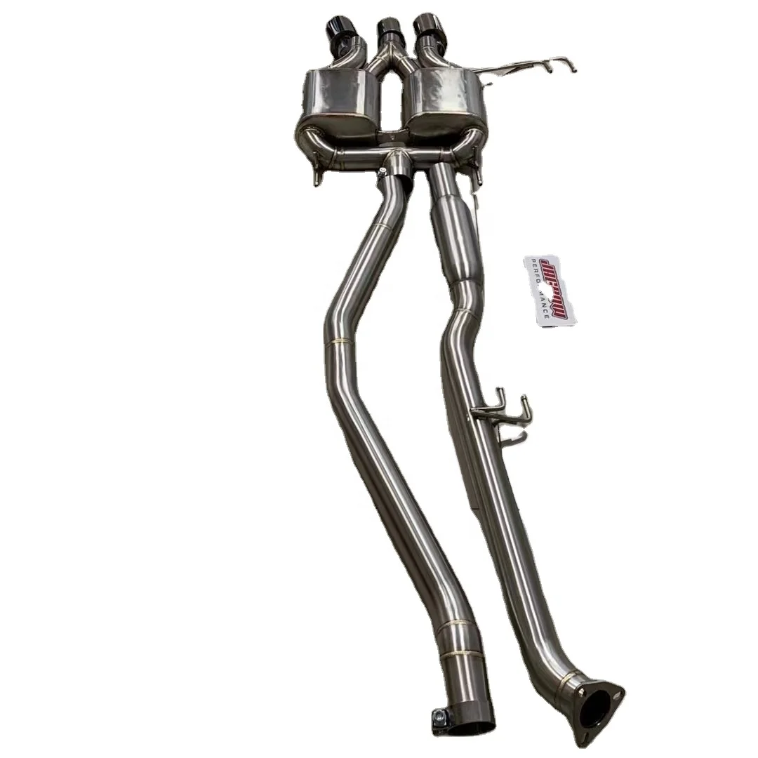 

Выхлоп из нержавеющей стали или титанового сплава 304, для Honda Civic Type R FK8, выхлопная система Catback