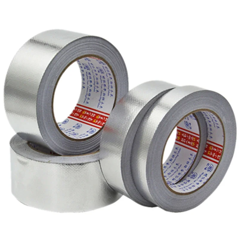 

Aluminum Foil Tape Thickness 0.18mm L 20M High Temperature Shielding Waterproof Pipe Water Heater Exhaust Tin