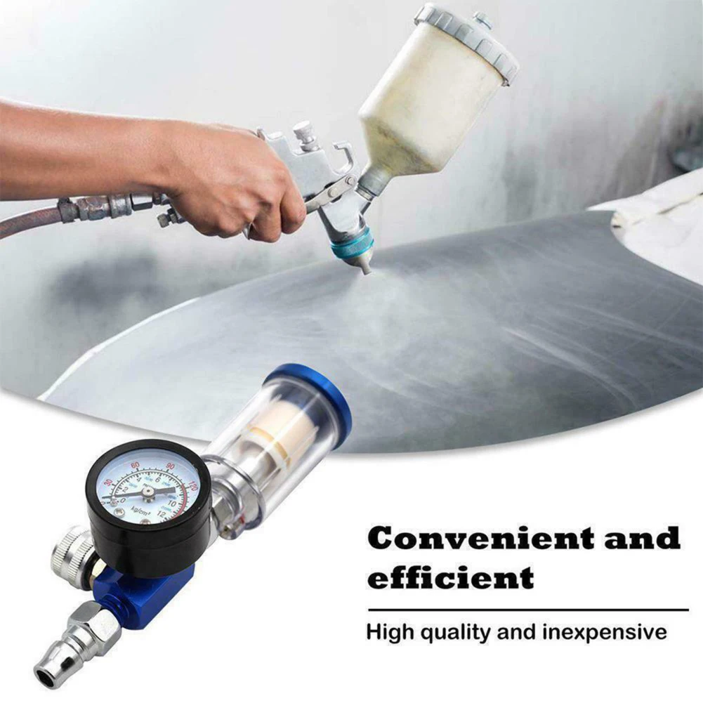 1/4 Inch Air Compressor Oil Water Separator For Spray Machine Air Pressure Regulator Gauge Oil Water Separator Filter PF20