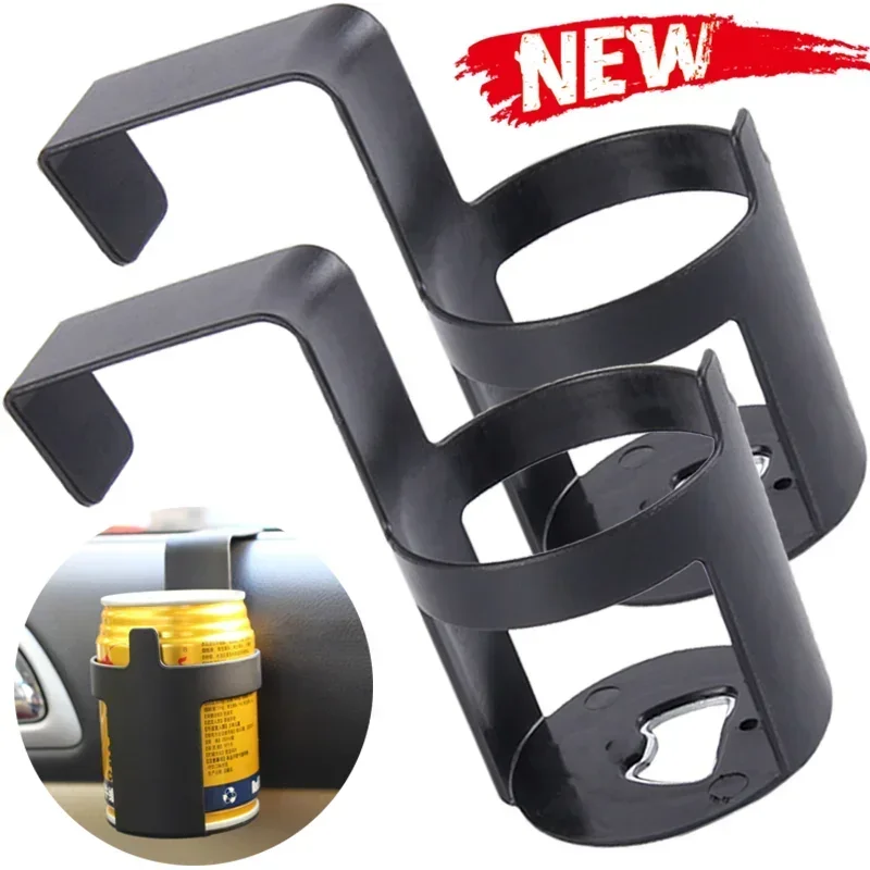 

1/2pcs Car Cup Holder with Hook Car Door Seats Hanging Mount Drink Bottles Bracket Water Cup Storage Holders Accessories