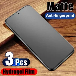 Película de hidrogel mate para Xiaomi, Protector de pantalla suave para Xiaomi POCO X6 Pro 5G M6 Pro 4G C65, Redmi K70 Pro K70E, película de TPU, 3 uds.