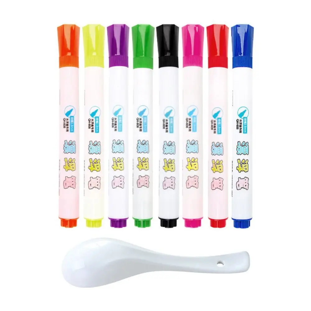 

Erasable Water Floating Painting Brush Colorful Interesting Water Painting Pen Marking Pen Environment Protection