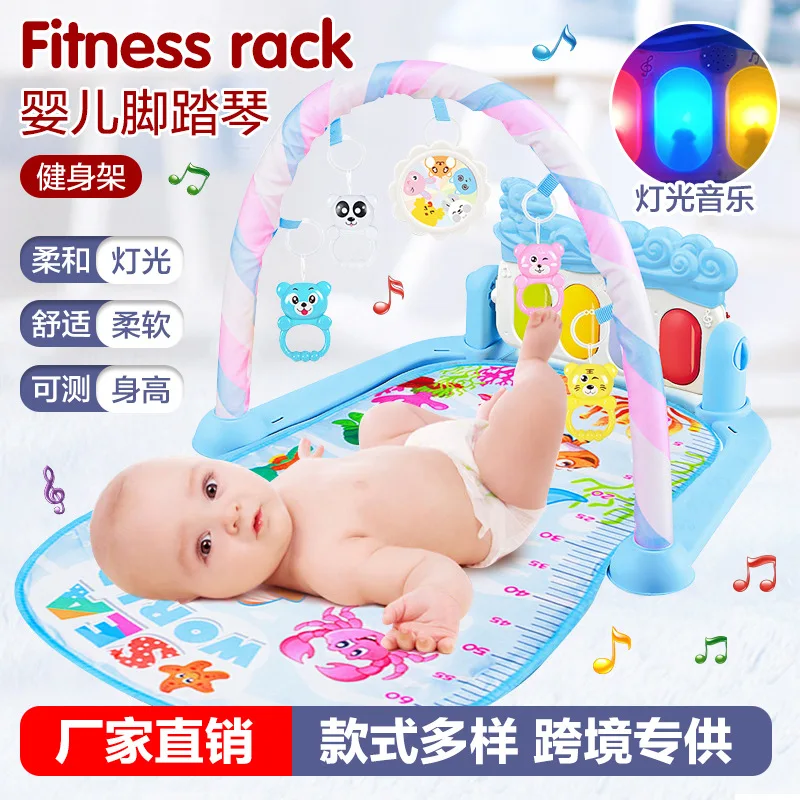 

Baby Gym Tapis Puzzles Mat Educational Rack Toys Baby Music Play Mat With Piano Keyboard Infant Fitness Carpet Gift For Kids