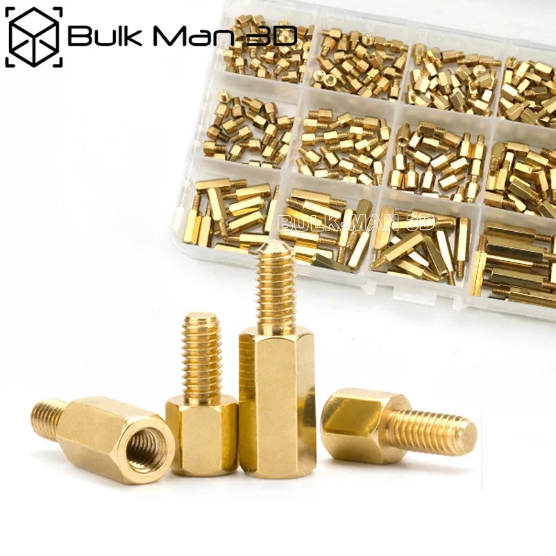 300pcs/Set M3 Male-Female Brass Hex Column Standoff Spacer Support Spacer Pillar for PCB Board