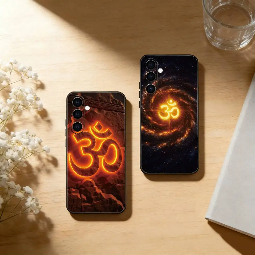 

Sports A-Aum Om Yoga Phone Case For Samsung Galaxy A73,A72,A71,A70,A53,A52,A51,Soft Silicone Black Cover