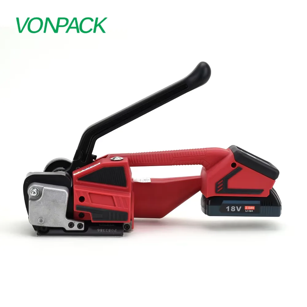 

VONPACK V1 Handheld Battery Strapping Tool Strapping Machine Professional Tensioner Automatic Portable Packing for Box Pallet