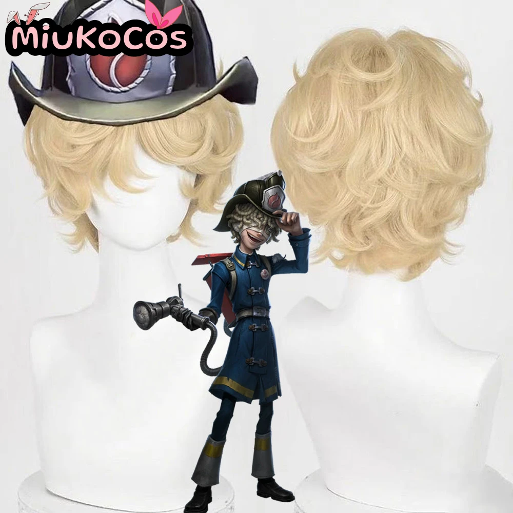 

В НАЛИЧИИ Парик для косплея пожарного Florian Brand MiukoCosplay Game Identity V Косплей