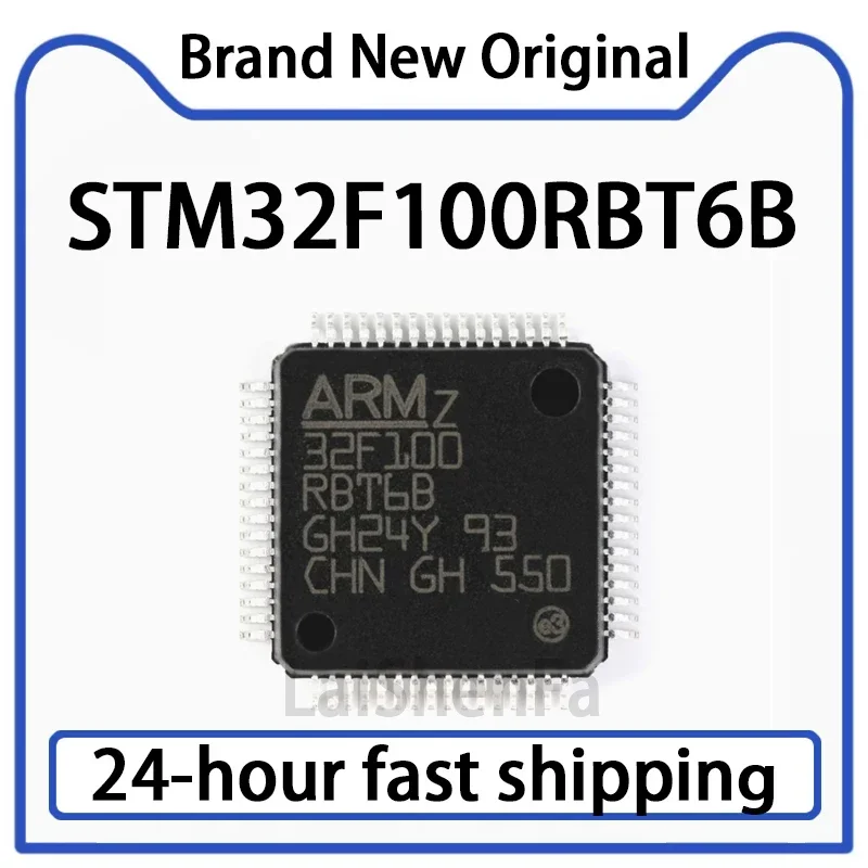 1PCS STM32F100RBT6B LQFP-64 ARM Cortex-M3 32-bit Microcontroller Original in Stock