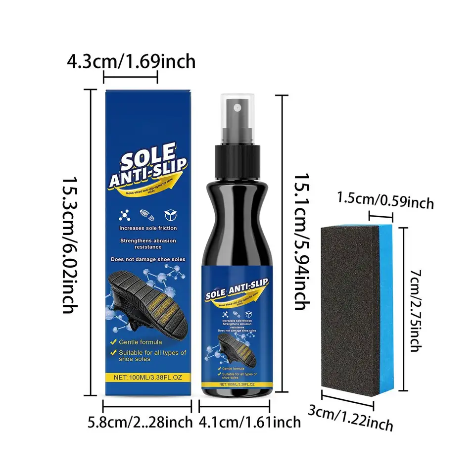 Anti-slip Grip Spray Voor Basketbalschoenen – 100 Ml, Niet-klevend – Verbetert De Tractie Op Binnen- En Buitenbanen – Geschikt Voor Basketbal, Volleybal, Tennis, Badminton, Pickleball En Hardlopen – Eenvoudig Aan Te Brengen
