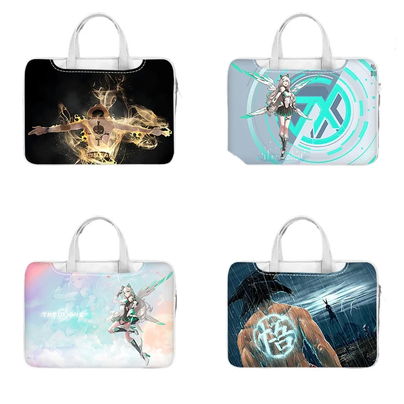 

New Anime Peripheral One Piece Luffy Laptop Bag Pu Waterproof Shoulder Handbag 12/13/14/15/16 Inches Cartoon Student Gift