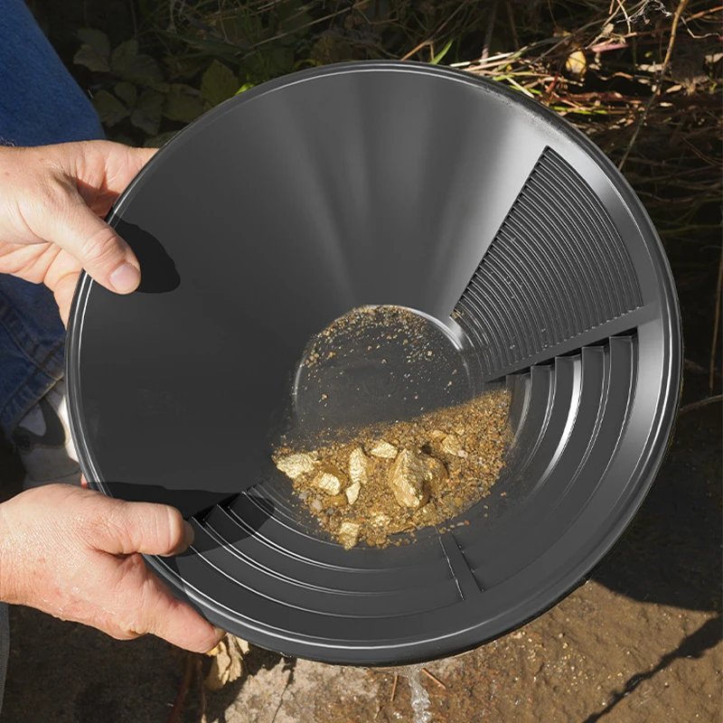 Gold Panning Pan Prospecting Tool for Hobbyists Enthusiasts Stackable Design for Beginners Ideal for Surging Waters Exploration