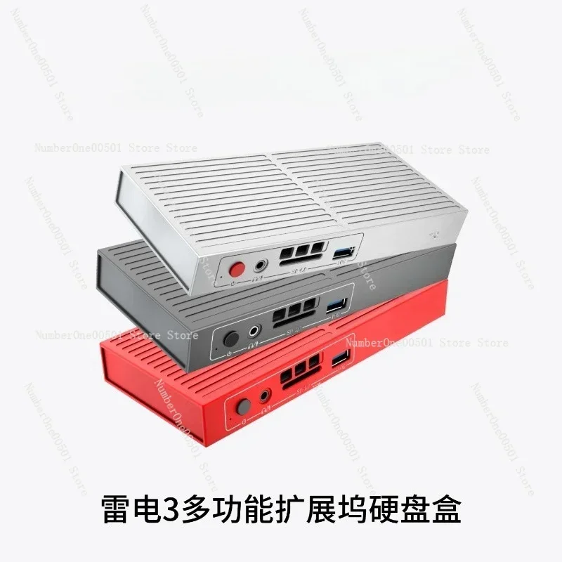 Thunderbolt 3 4 5 SSD Enclosure for Laptop with DP 4K 144Hz Docking Station