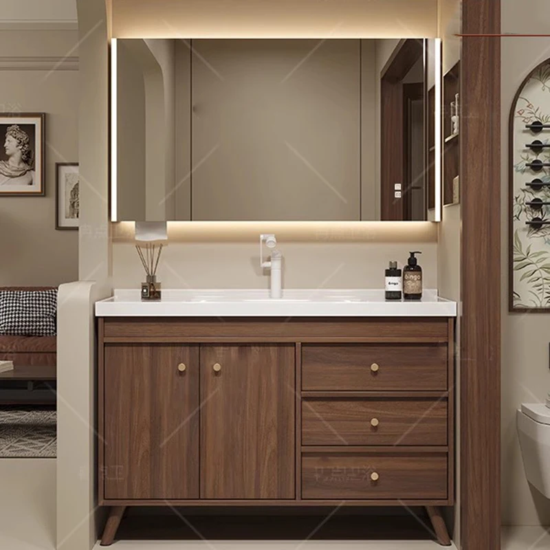 Bedroom Partitions Bathroom Cabinet Dressers Toilet Corner Makeup Cupboard Mirror Organizer Vanity Gabinete Trendy Furniture