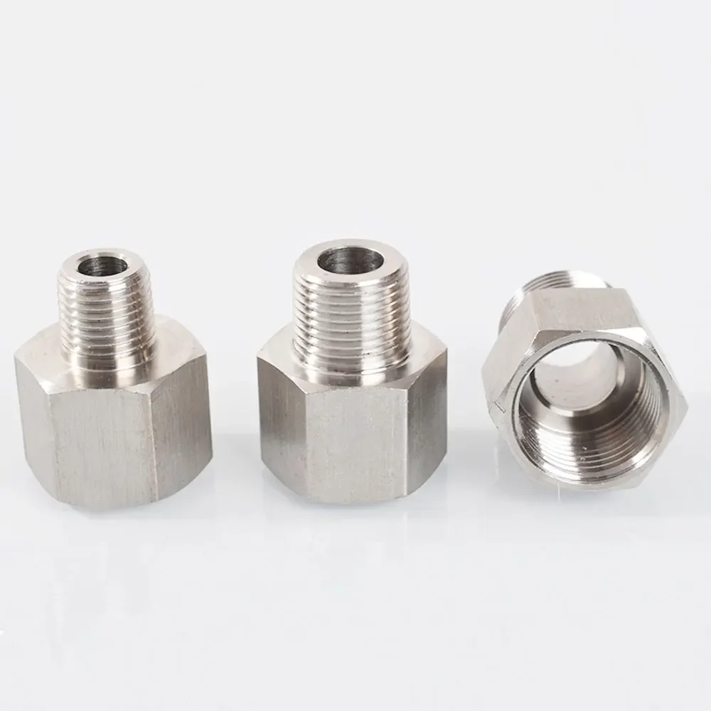 BSP /Metric Thread 304 Stainless Steel Reducer Female To Male Hex Bushing  Pipe Fitting Water Gas Adapter Coupler Connector