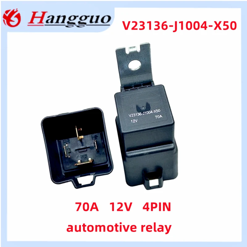 Original V23136-J1004-X50 12V 70A 4-pin automotive relay