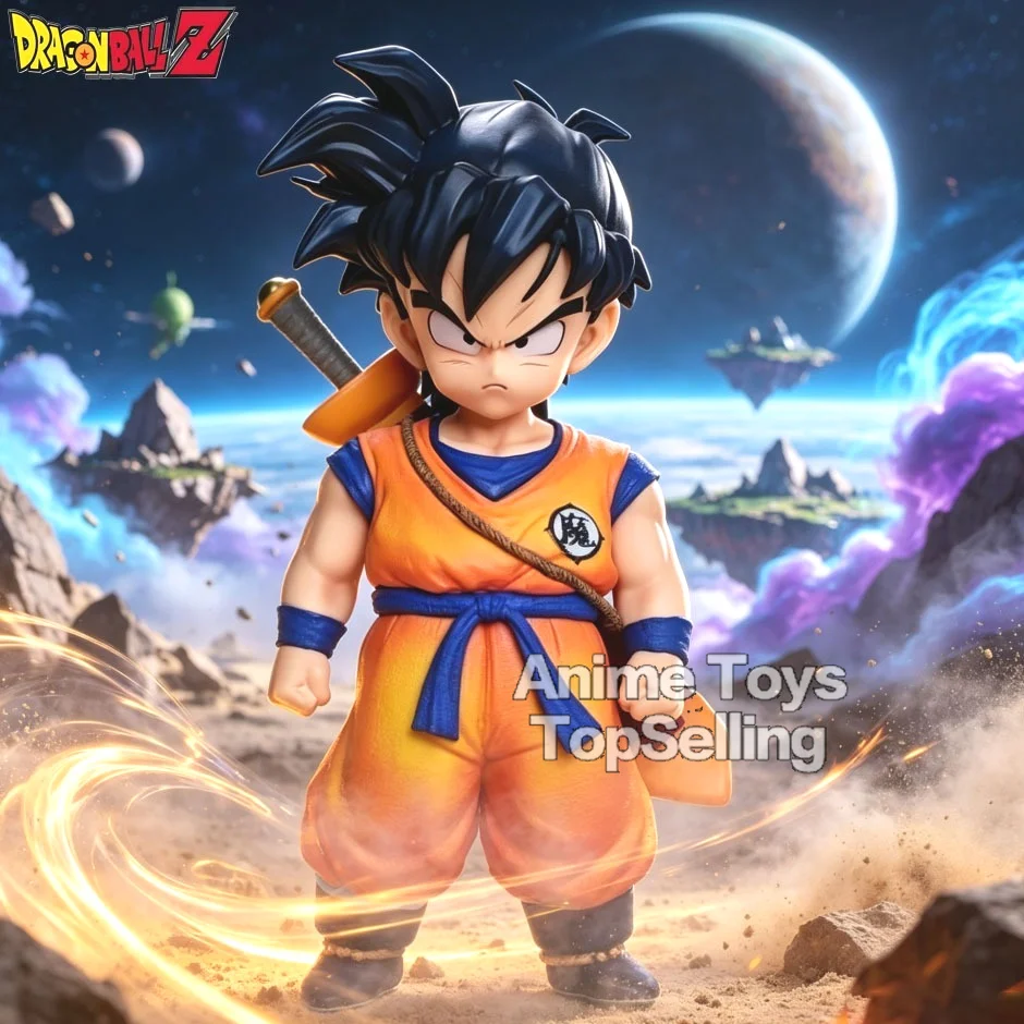 17cm/6,69 Zoll Anime Dragon Ball Z Figur mit Rückenschwert Gohan Actionfiguren PVC-Statue Desktop-Sammlermodell Spielzeug Geschenke
