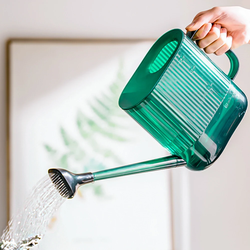1800ml Garten gießkanne mit langem Auslauf Kunststoff Gießkanne moderne Wasser dose für Innen-und