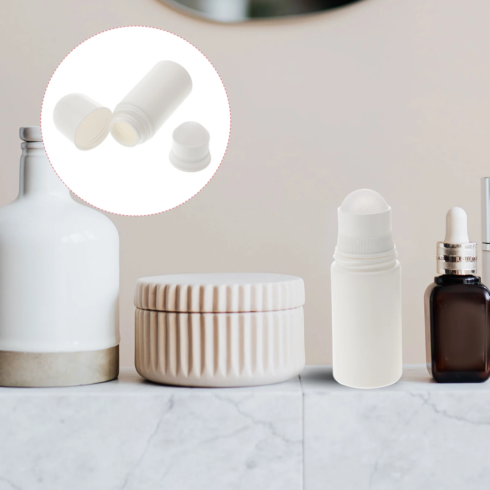 

10pcs Roller 50ml Plastic Aromatherapy Perfume Empty Travel Size Toiletry Cosmetics Aromatherapy Oil Bottle Tube