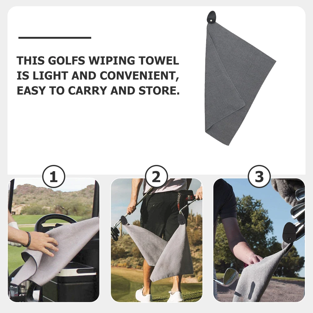 

Magnetic Golf Ball Cleaner Towel Fiber Wipe Tools Portable Sports Outdoor Supplies Accessories Golfs Training Equipment