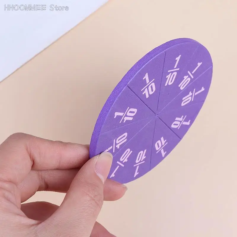 EVA Round Shaped Fractions Instrument Math Educational Toys Math Teachion Gifts Student Learning