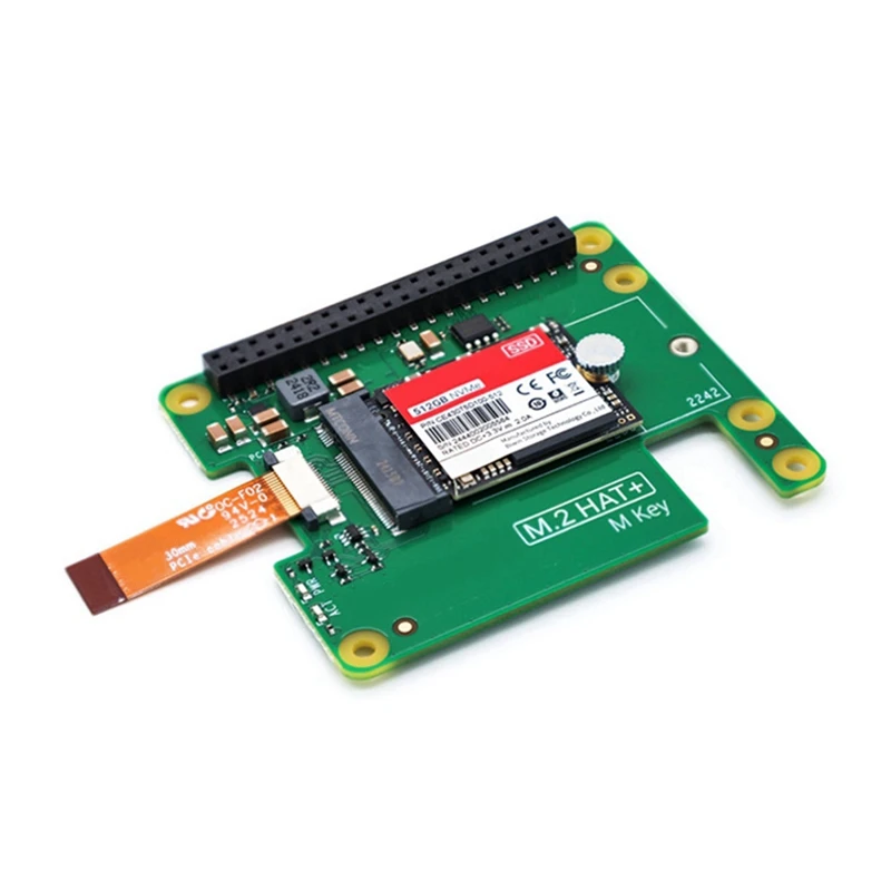 For 512GB SSD Kit Compatible with PCIe Gen3 M.2 HAT+NVME SSD for 5-TCES