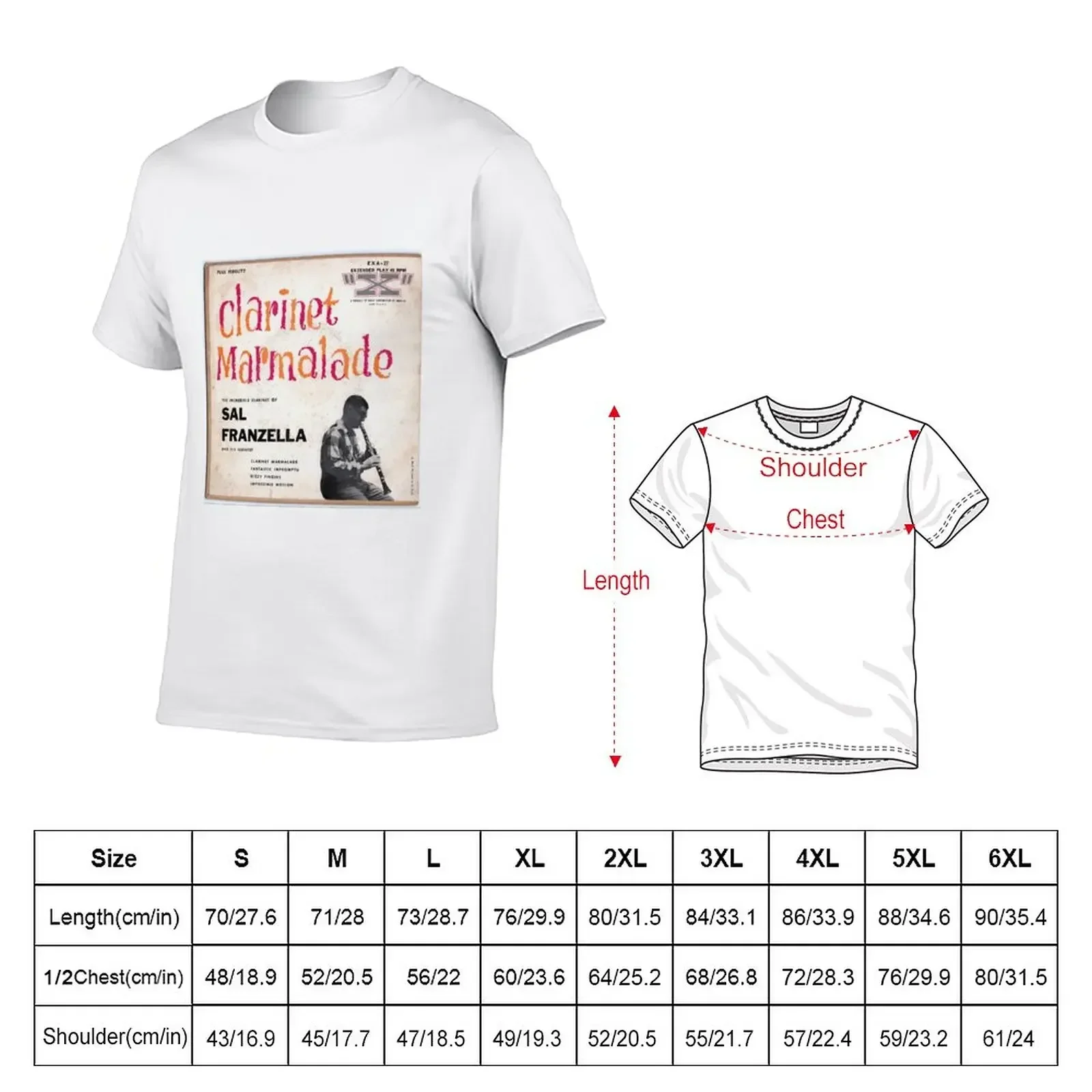 Clarinet Marmalade Jazz ep Cover T-Shirt summer top sublime t shirts men