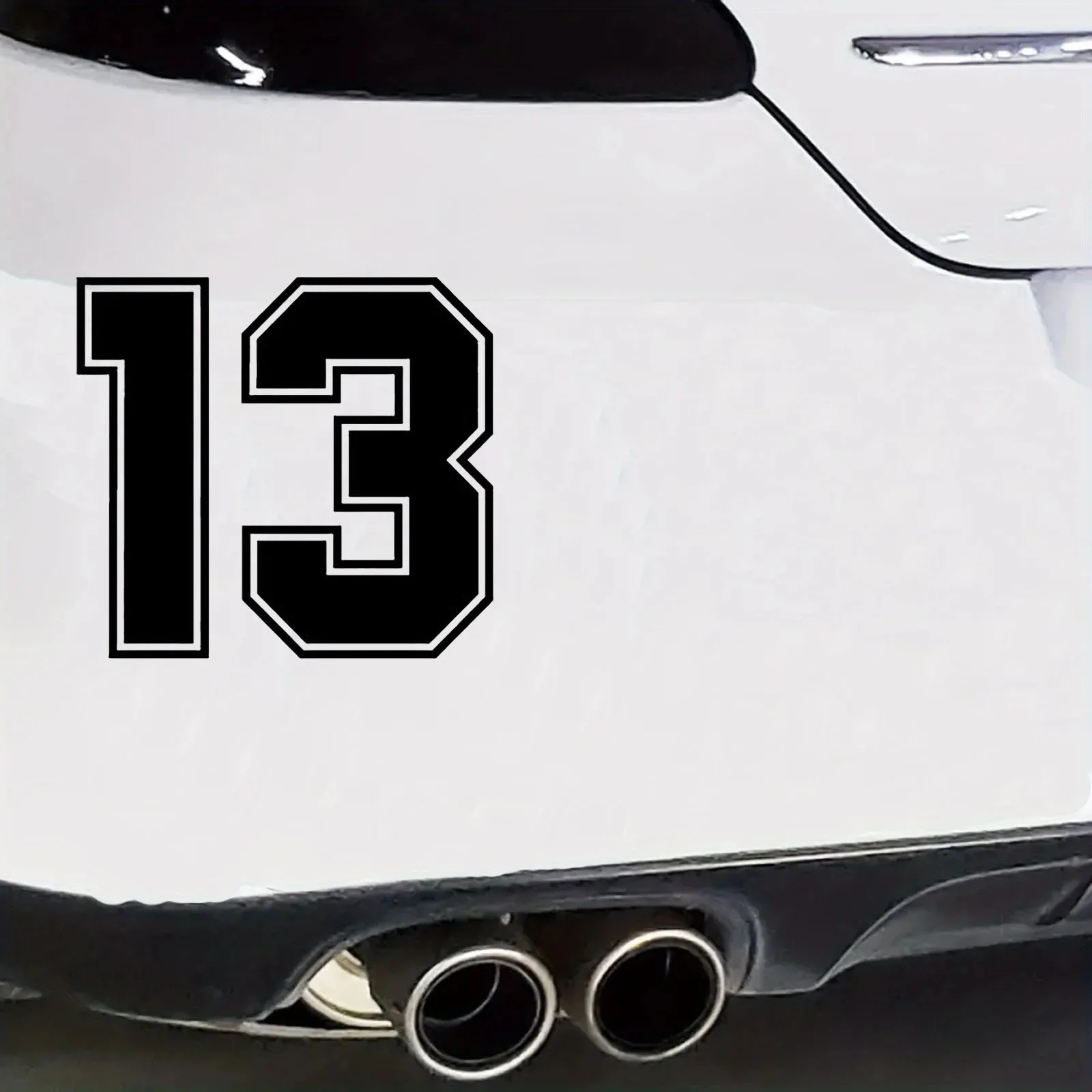 

Car Vinyl Decal Number 13 Sticker Waterproof Removable for Car Motorcycle Laptop Auto Body Decoration