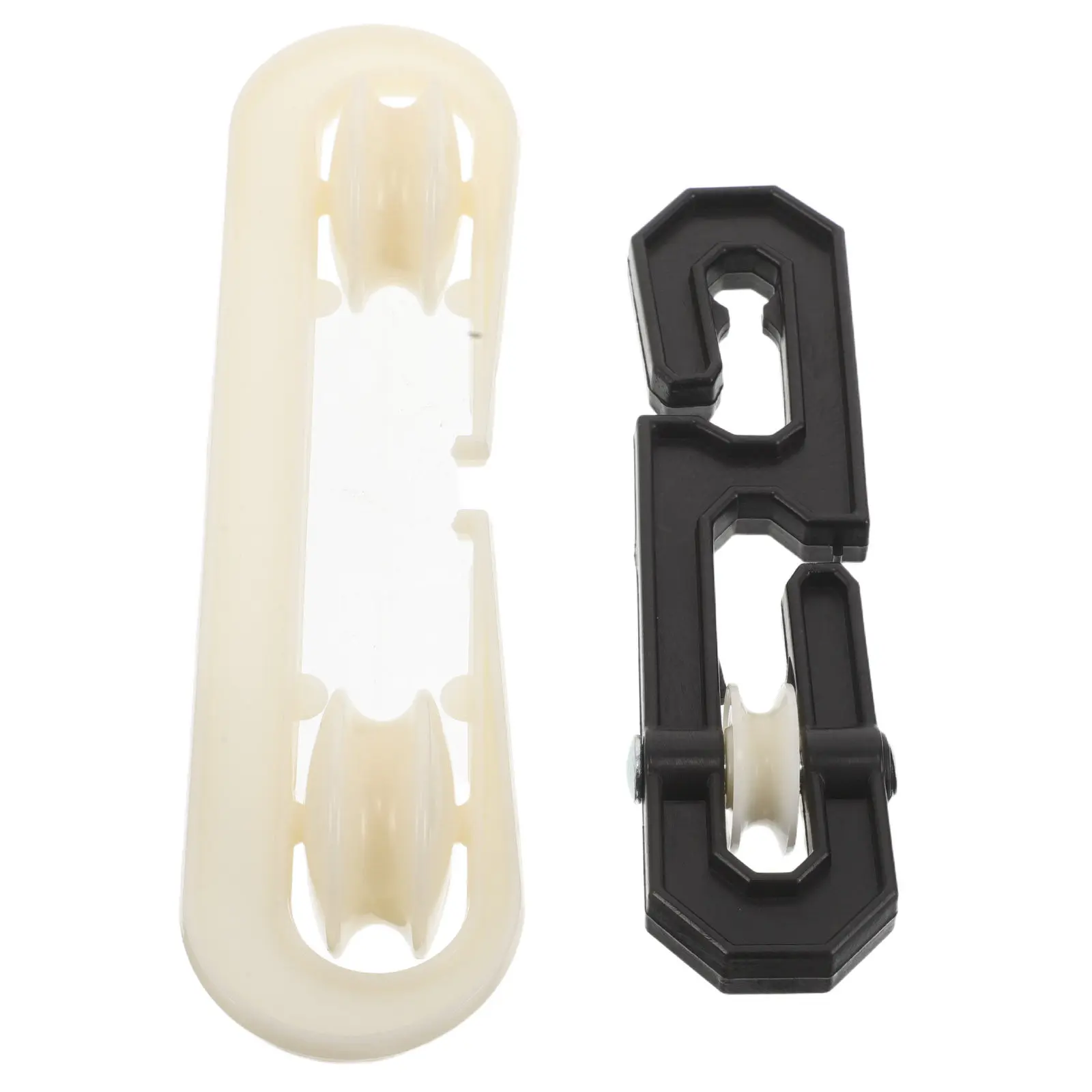 2Pcs Plastic Clothesline Separator Spreader with Nylon Bearing Wheels for Smooth Low-Noise Line Separation Space Optimization