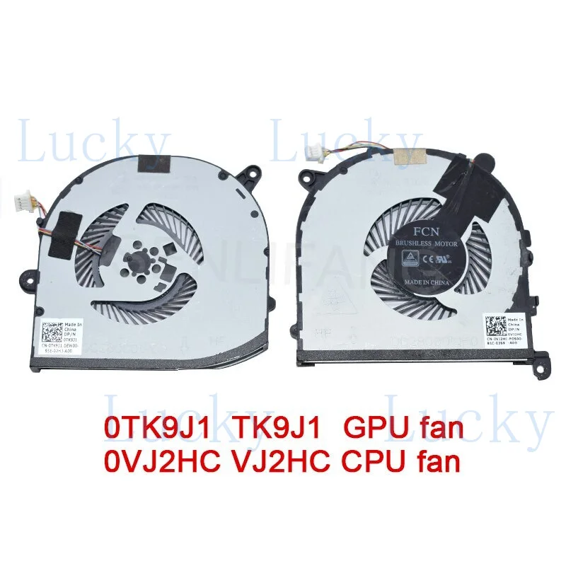 f  For DELL XPS 15 9560 series Precision 5520 M5520 CPU GPU Fan TK9J1 VJ2HC 4Pin