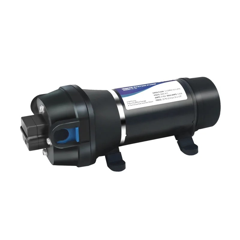 24V Tekanan Rendah 40PSI 2.8Bar Angkat Maks 28M Pompa Air Diafragma Listrik Irigasi Motor Rumah Pompa Drainase Pasokan Mobil