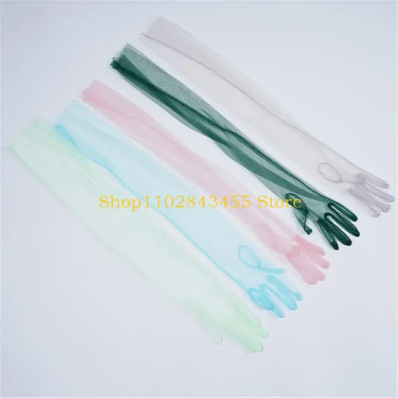 

49MC 1 пара модных прозрачных перчаток, женские элегантные перчатки, многофункциональные варежки для свадеб и встреч