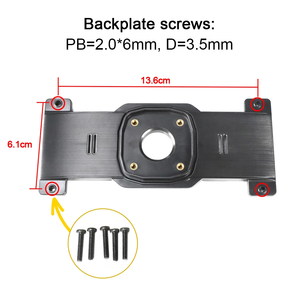 Carsano Car Rear View Mirror Back Plate Mount For Car Dashcams Mount Instead of Strap Bracket Options Available