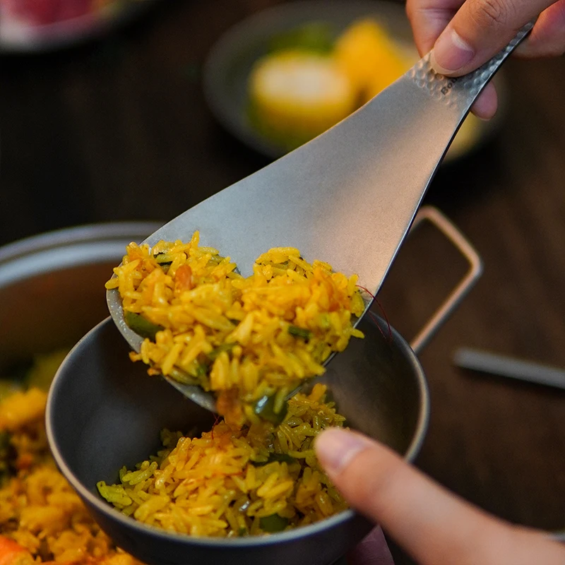 Outdoor Camping Meals - Boundless Voyage Tytanowa Łopatka do Ryżu,